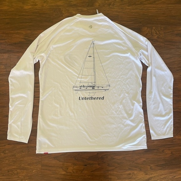 NWT Gil Men’s UV Tec Long Sleeve Tee Size L - Picture 4 of 5